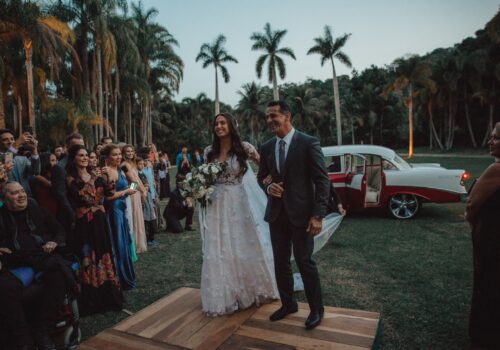 Wedding Couple walking