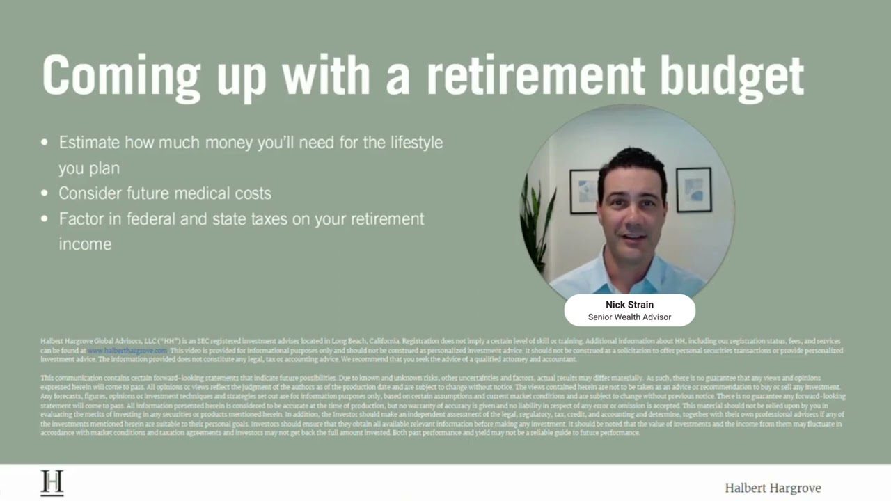 Nick Strain slide on retirement budget