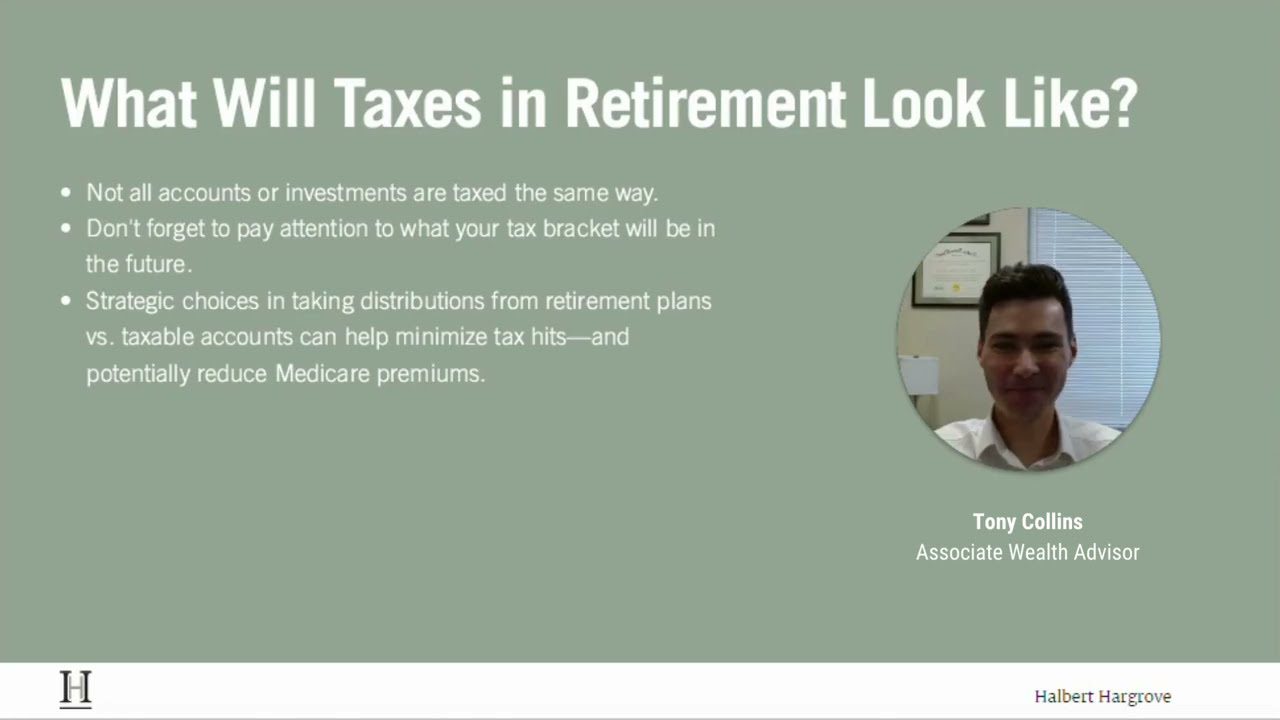 Tony Collins slide on What will taxes look like